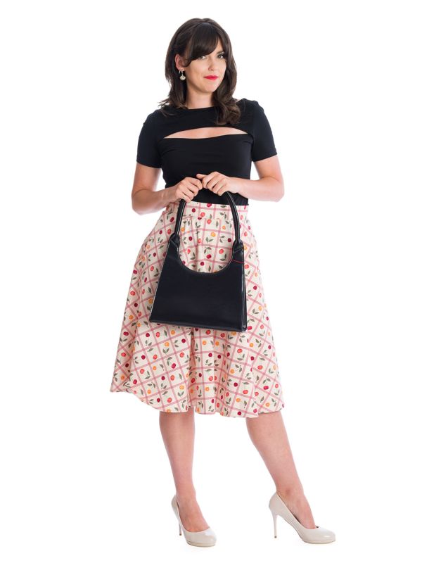 Rose Jersey New Style Top Black