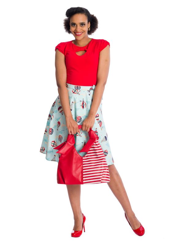 BE FREE JERSEY TOP Red