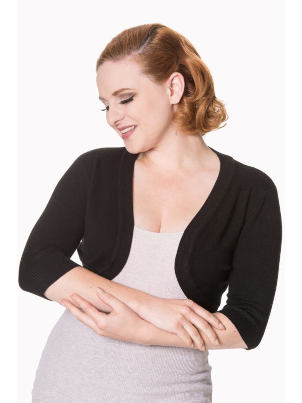 Banned Retro 1950's Hudson Anna Bolero Black