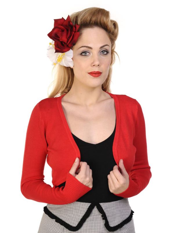 Banned Retro 1950's Flickers Anna Bolero Red