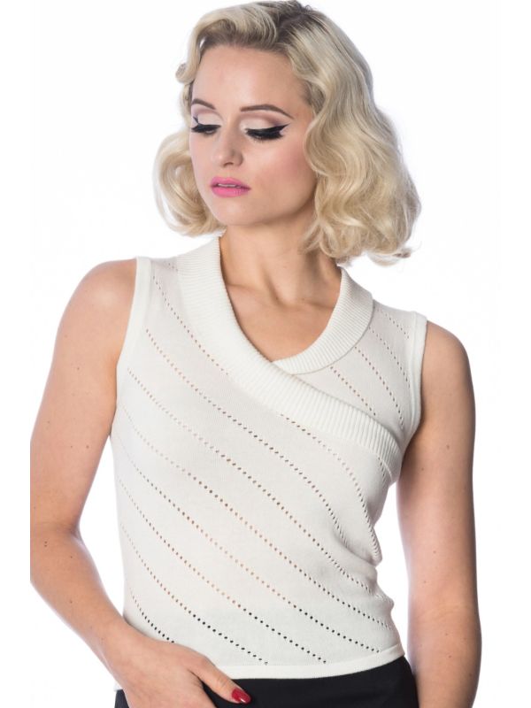 IT’S A WRAP POINTELLE KNIT TOP