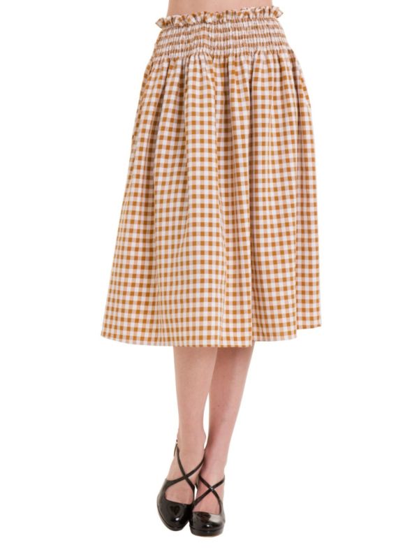 SUMMER BREEZE SMOCKING SKIRT