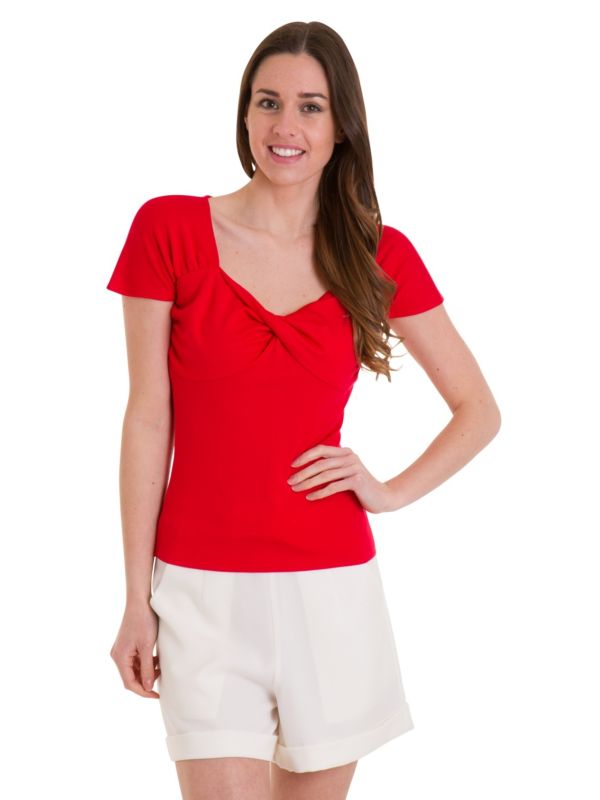 SHE WHO DARES TOP Red
