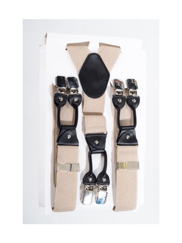 BEIGE ROCKABILLY BRACES
