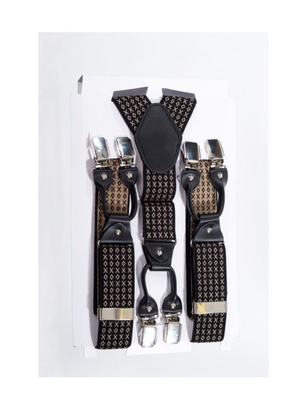 BROWN ROCKABILLY BRACES