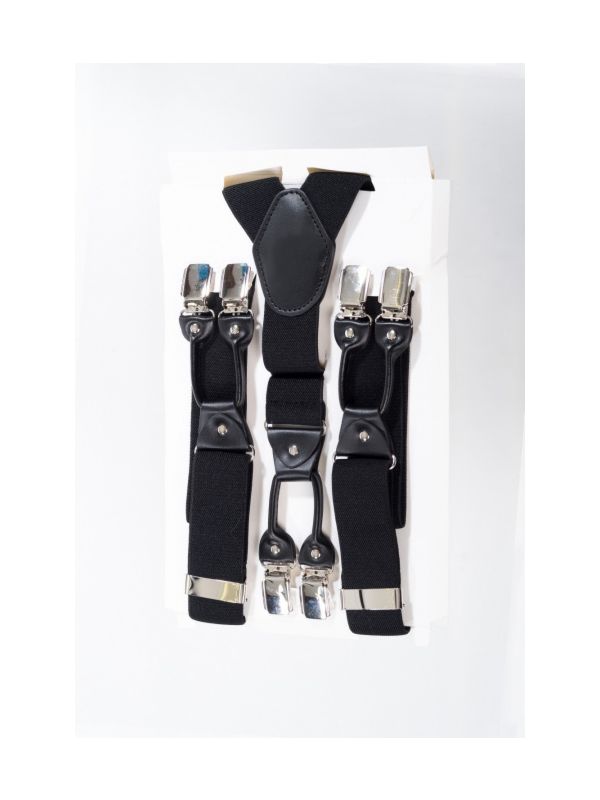 BLACK ROCKABILLY BRACES