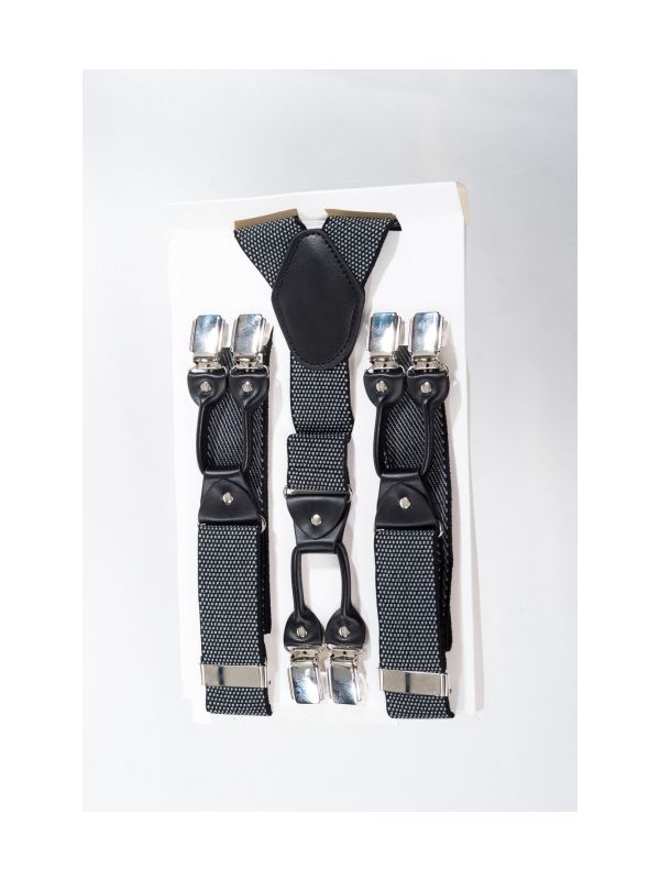 BLACK ROCKABILLY BRACES