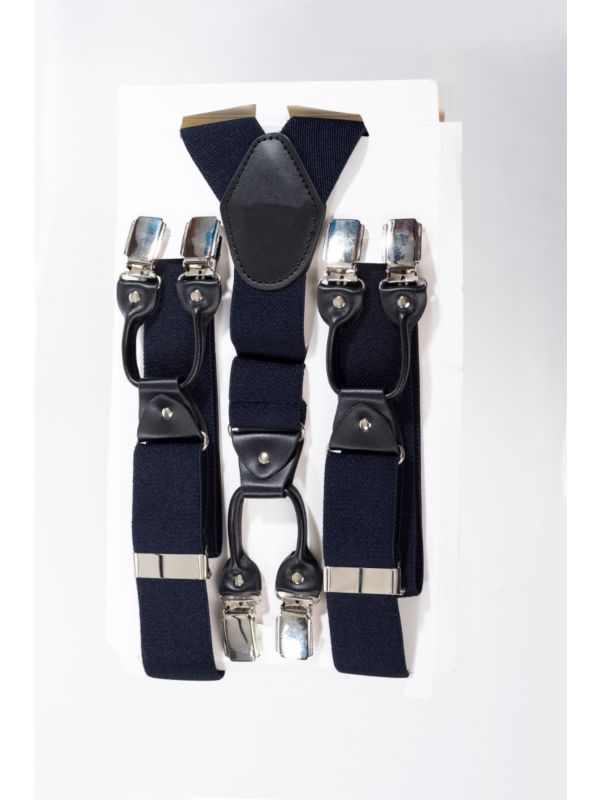 NAVY ROCKABILLY BRACES