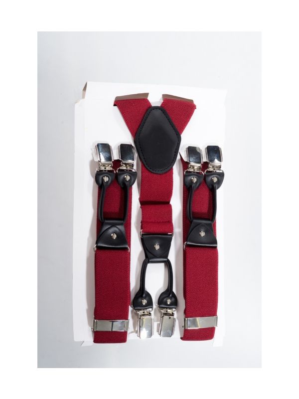 RED ROCKABILLY BRACES