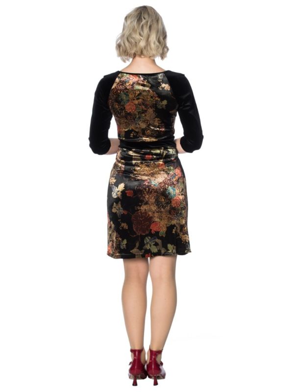 VELVET DREAMS FLORAL DRESS