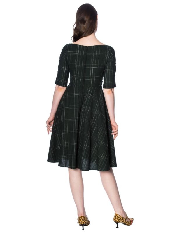 GABRIELLE CHECK DRESS
