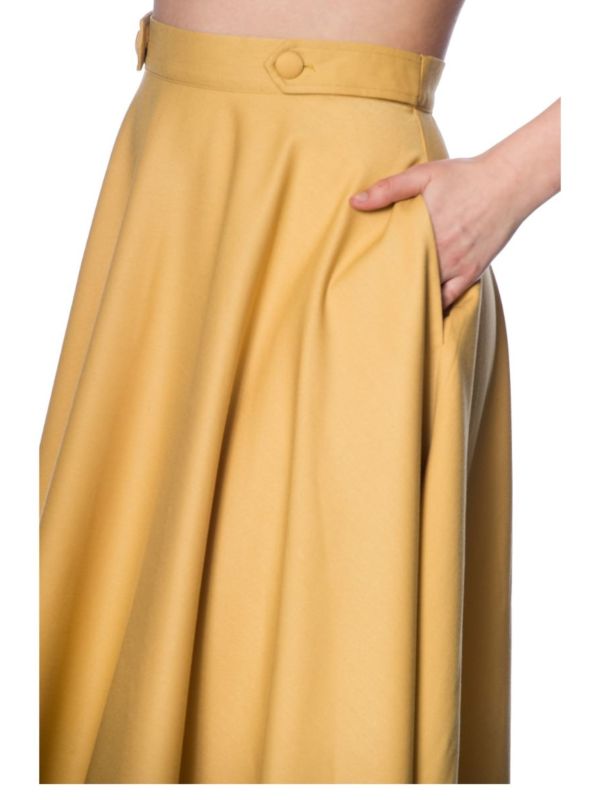 Banned Retro 1950's Di Di Swing Skirt With Pockets