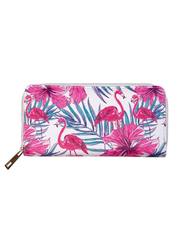 PINK MOON FLAMINGO PURSE