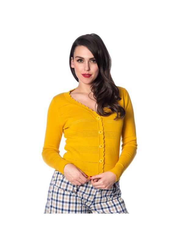 POINTELLE CARDIGAN
