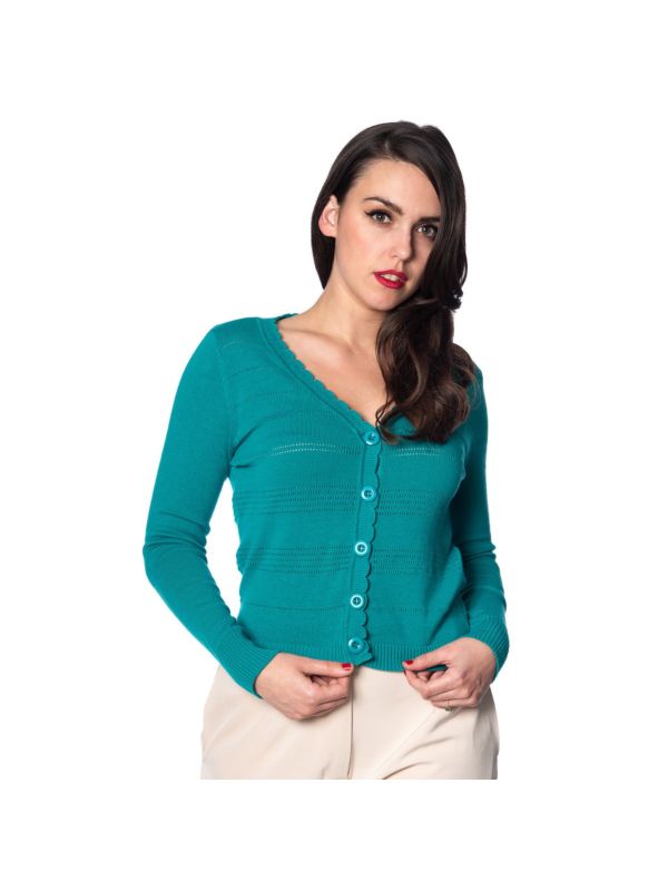 POINTELLE CARDIGAN