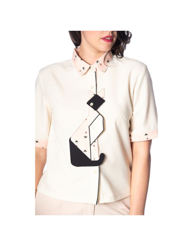 GEO CAT BLOUSE