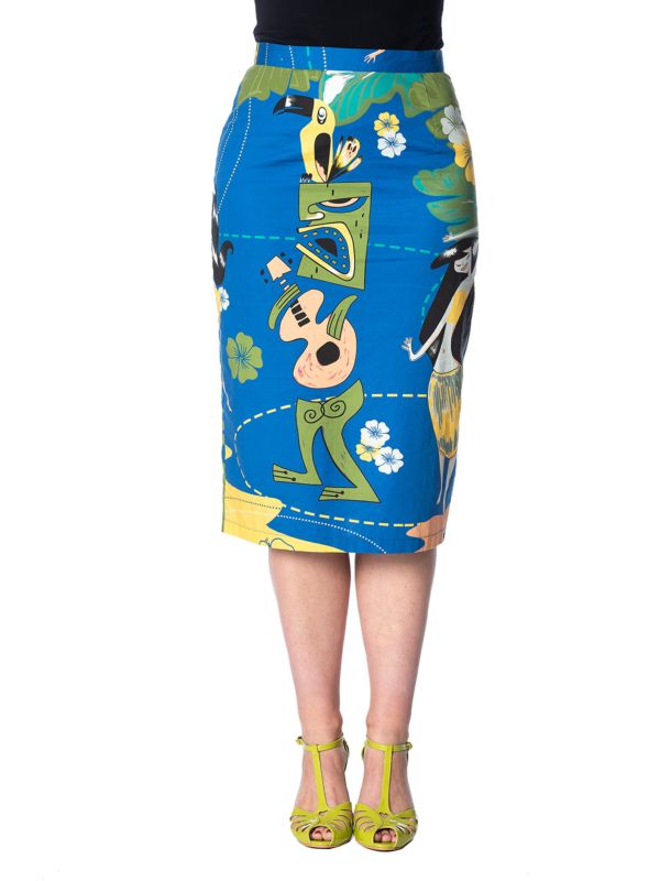 TIKI PENCIL SKIRT