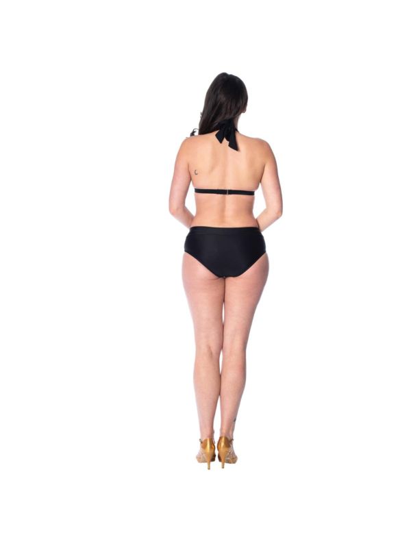 GLAMOUR BLACK HALTERNECK BIKINI 