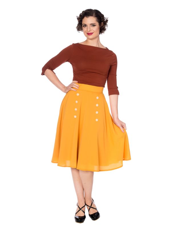 CUTE AS A BUTTON SKIRT