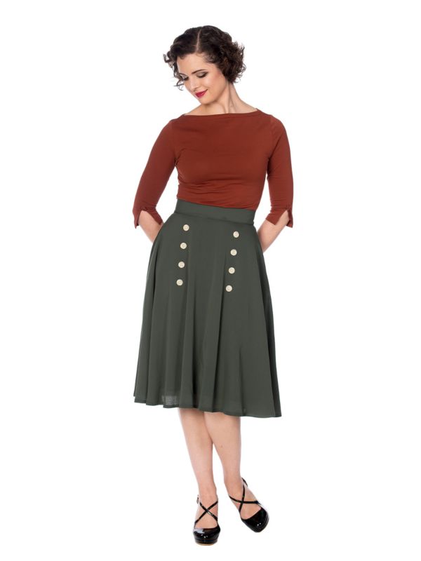 CUTE AS A BUTTON SKIRT