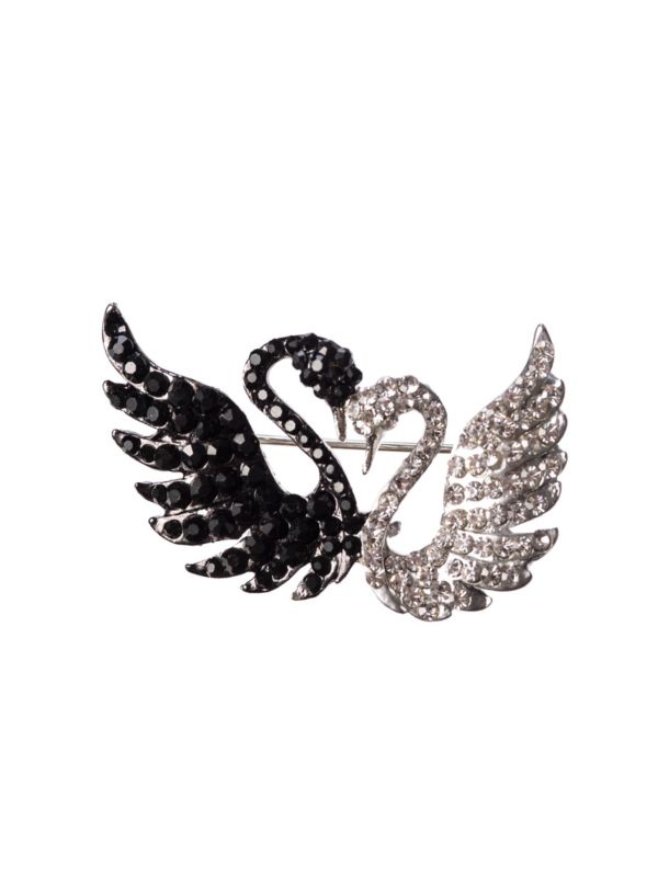 PRISTINE LOVE SWAN BROOCH PIN