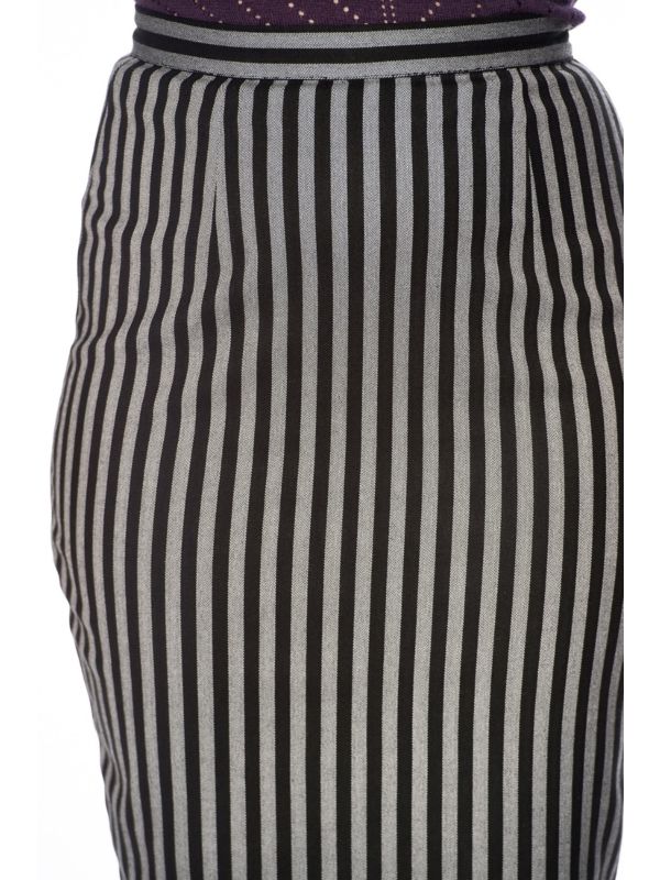 GREY LINES PENCIL SKIRT