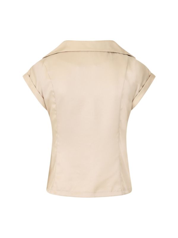 Banned Retro 1950's Dream Master Rita Shirt Brown