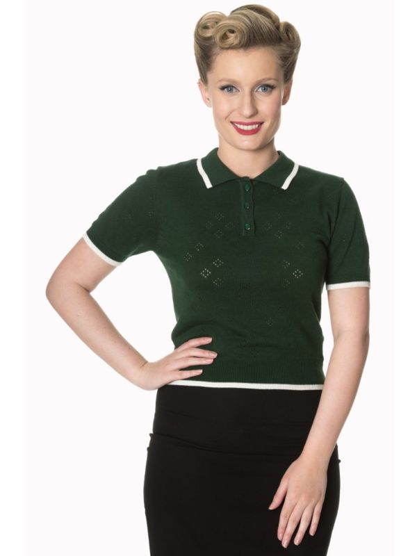 TWIST & SHAKE COLLARED KNIT