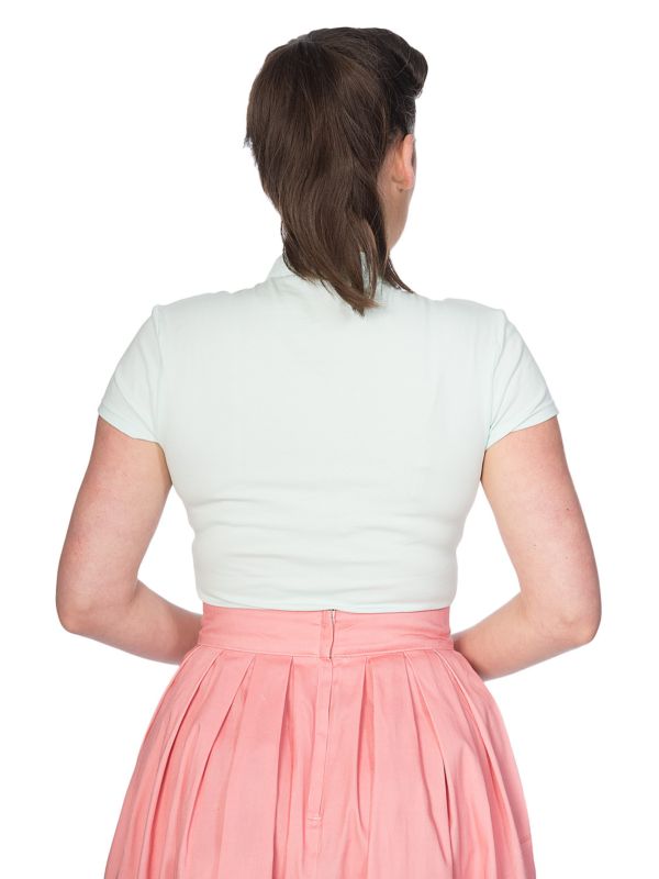 MANDARIN COLLAR TOP Mint