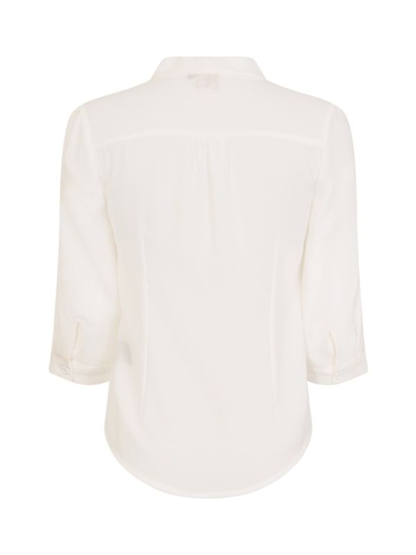 Banned Retro 1950's Perfect Pussy Bow Vintage Bell Sleeve Blouse White