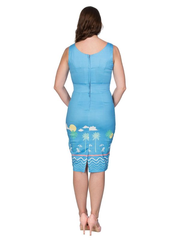 50S HOLIDAY WIGGLE PENCIL DRESS