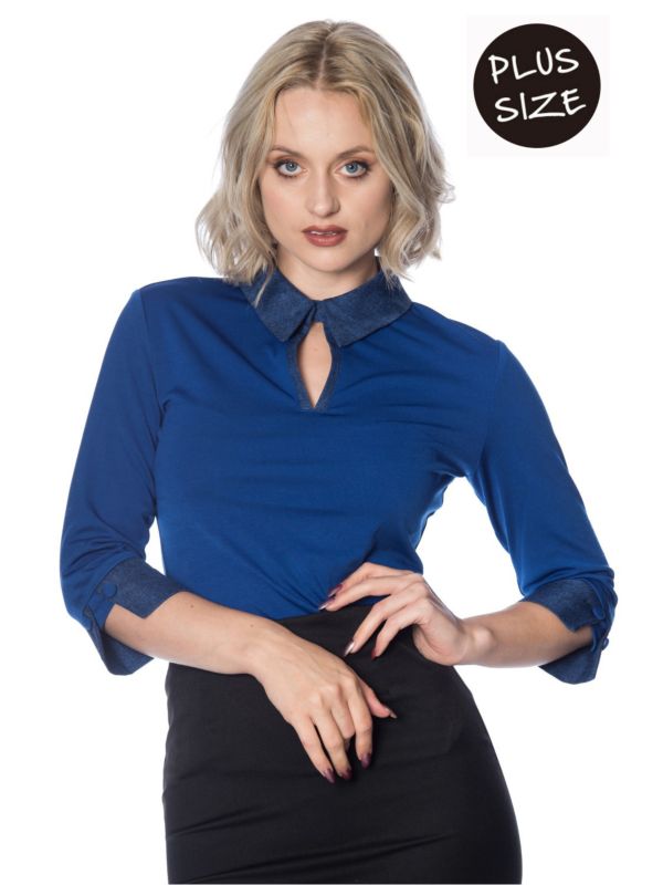 SECRETARY COLLAR TOP