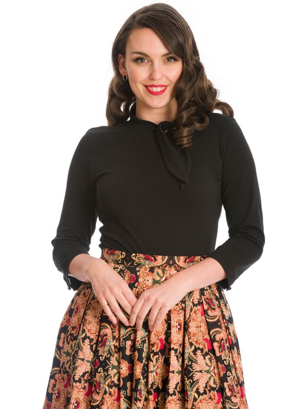 DOLLY GLAM TOP-Black