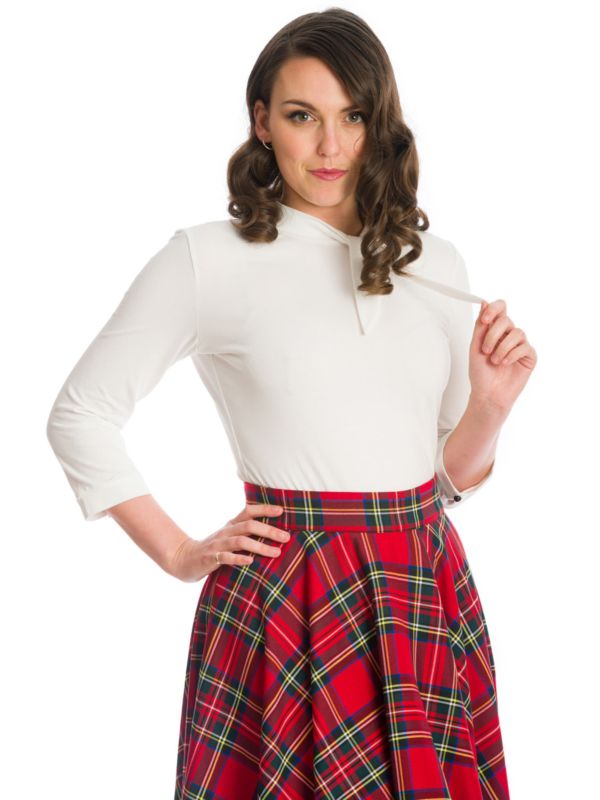 DOLLY GLAM TOP-OffWhite