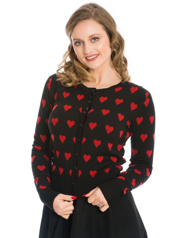 TRUE LOVE CARDIGAN-Black