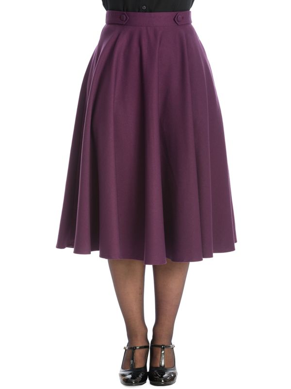 DI DI SWING SKIRT-Aubergine