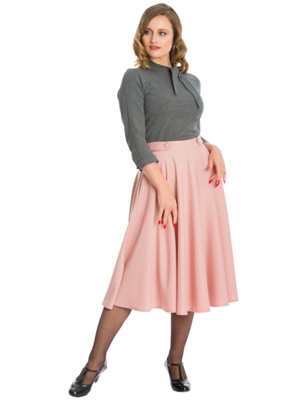 Banned Retro 1950's Di Di Swing Skirt With Pockets
