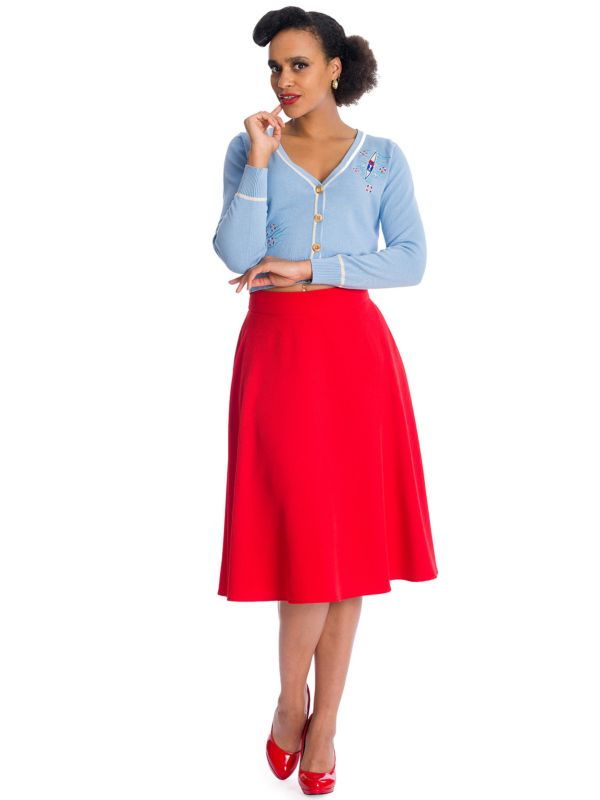Banned Retro Regatta Boat Sam Short Sleeved Cardigan