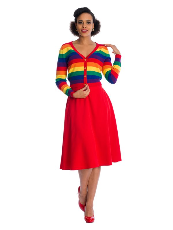 Banned Retro Love Wins Rainbow Cardigan