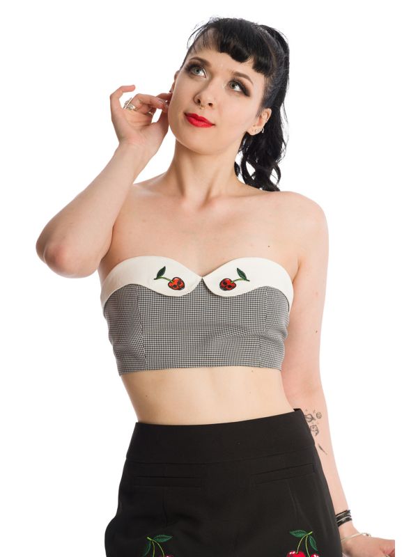 Banned Retro Bitter Sweet Cherry Tube Top 