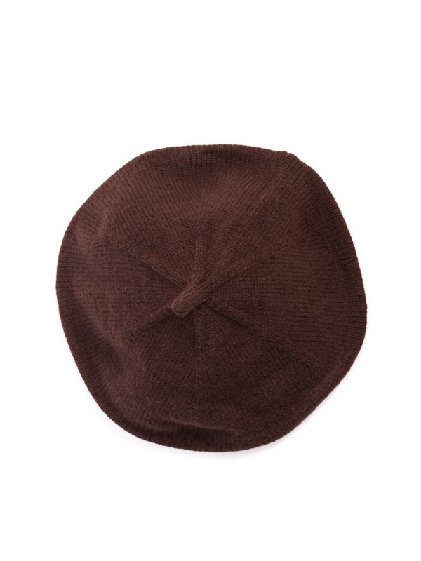 LORELEI KNITTED BERET-Brown-One Size