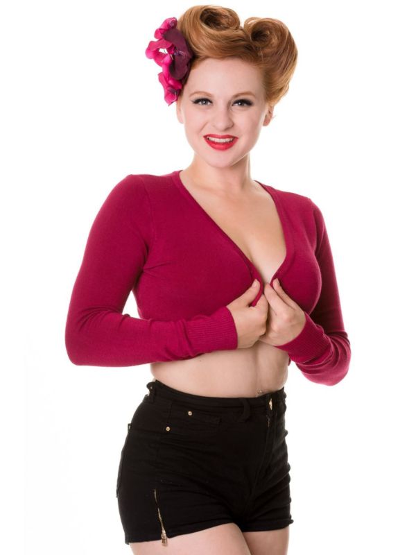 Banned Retro 1950's Flickers Anna Bolero Magenta