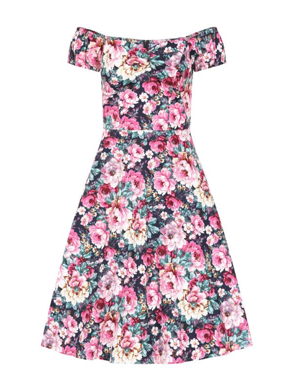 Banned Retro Marilyn Flower Show Swing Dress