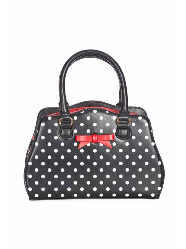 POPPY POLKA HANDBAG Black