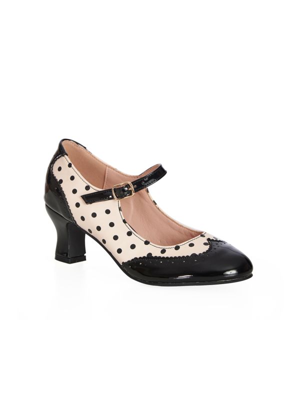  STEPPIN' STYLE MARY JANE HEELS Nude