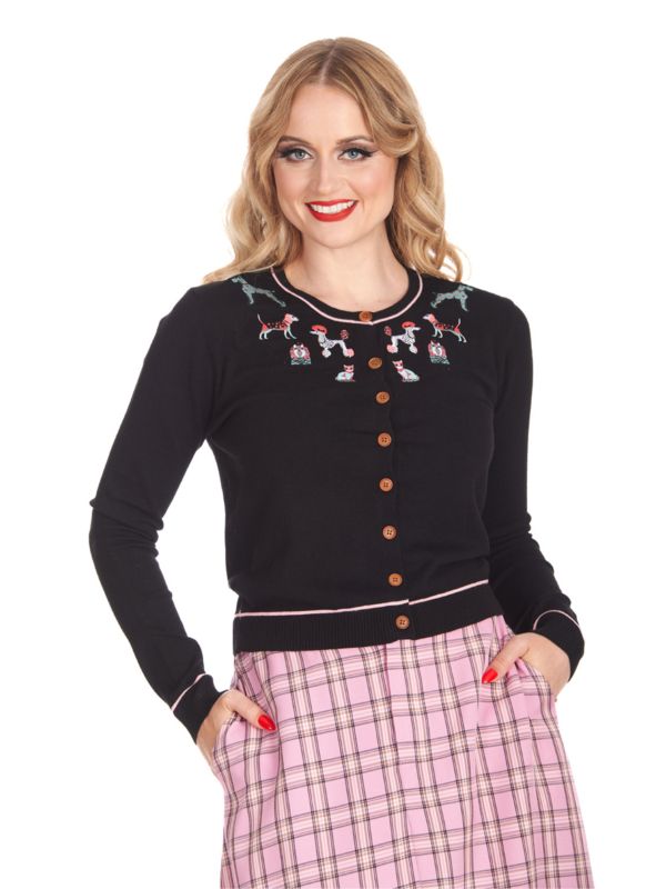 ANIMAL KINGDOM CARDIGAN Black