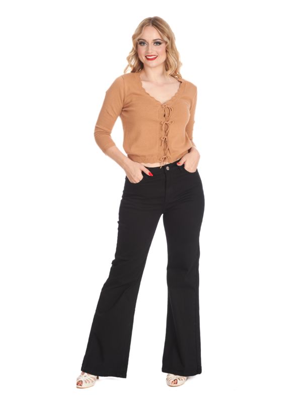 LOVE FLARE TROUSER Black