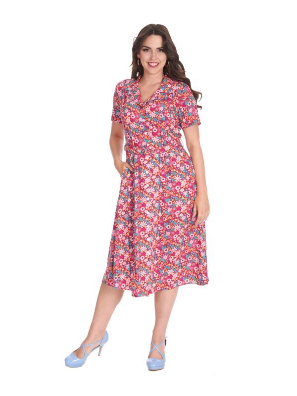 TEA PARTY DRESS Red