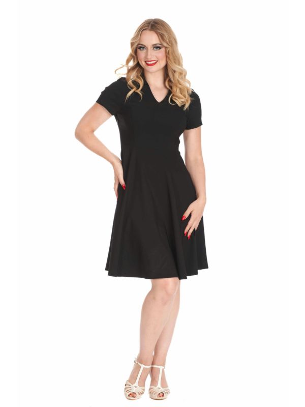 WONDER FIT & FLARE DRESS Black