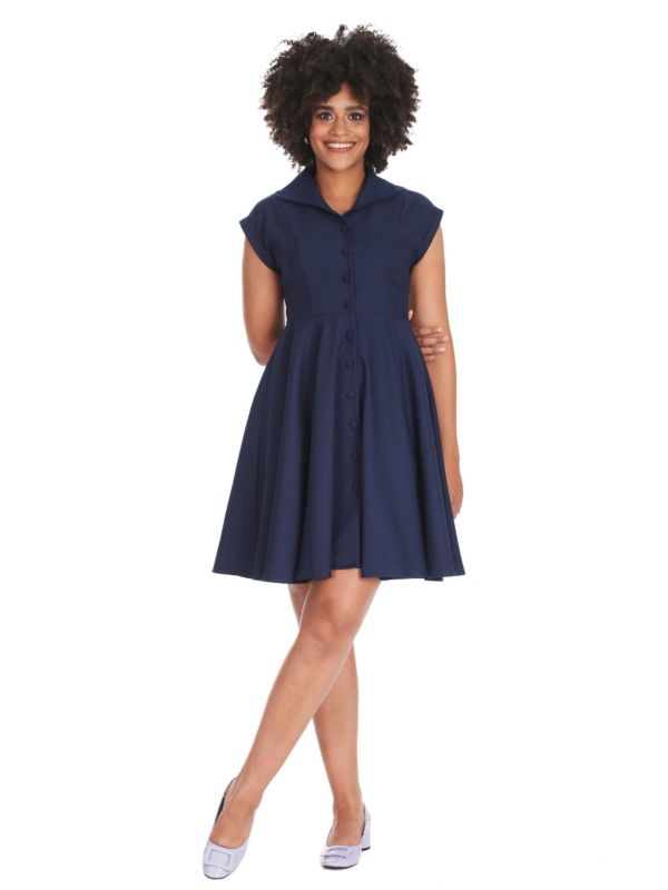 DOLL SWING DRESS Navy